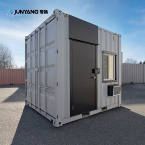 Nuevo Modelo 2025 JUNYANG Casa Contenedor de Acero Corten de 10 pies con Logotipo Personalizado, Fácil Montaje, Kiosco de Baño, Caseta de Guardia - Product Image 2