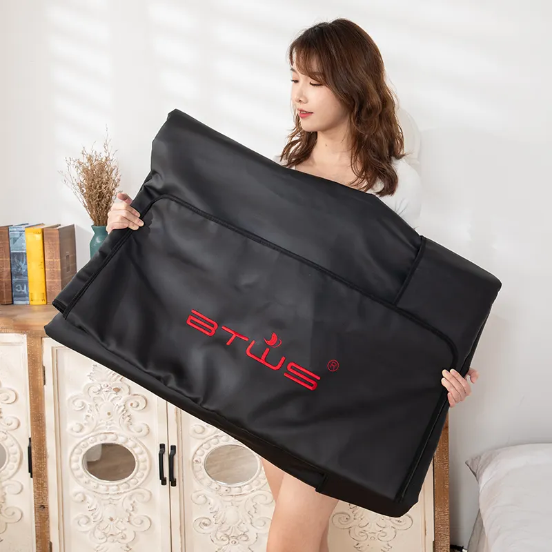 गुंगयांग अनुकूलन योग्य सौना कंबल उच्च गुणवत्ता वाला इन्फ्रारेड सॉना कंबल शरीर लपेटा अवरक्त थर्मल कंबल