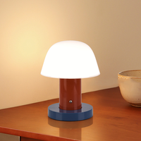 Lampe de table vintage nordique de luxe abordable pour chambre à coucher, décoration et ambiance salon, lampe champignon