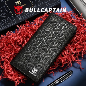 Cartera de Hombre BULLCAPTAIN de Cuero Genuino, Tarjetero, Monedero, Cartera Masculina, Portafolio, Clutch - Product Image 1