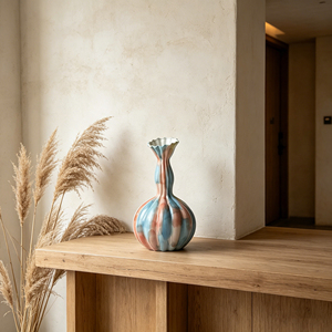 Vase en céramique vintage de luxe léger européen, <span class=keywords><strong>petit</strong></span> ornement vintage haut de gamme, <span class=keywords><strong>décoration</strong></span> de table de <span class=keywords><strong>salon</strong></span> pour arrangement floral - Product Image 2