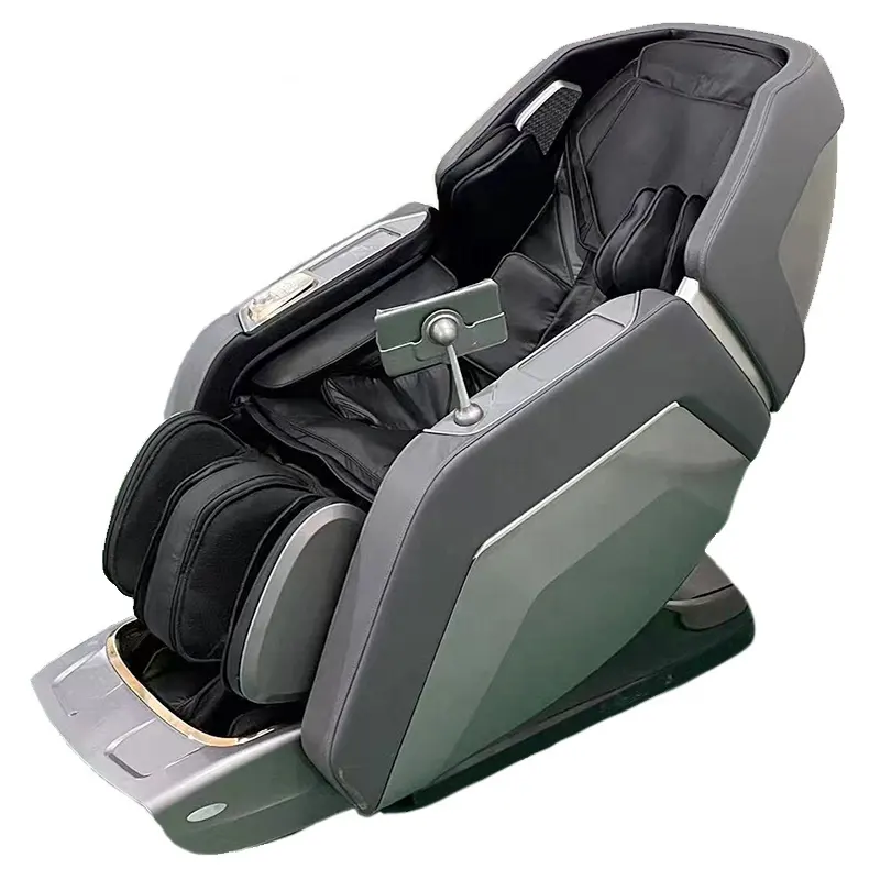 Top China Luxo Elétrica SL Track 4D Zero Gravity Full Body Thai Stretch Shiatsu 3D Massage Chair com Auto Extensão Do Pé