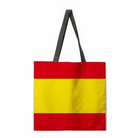 Sacs fourre-tout personnalisés avec drapeau national pour les fans, sacs de shopping en toile durables, motifs de couleurs nationales, accessoires patriotiques pour les événements