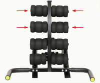Máquina de Ejercicios para Estirar la Espalda, Equipo de Gimnasio Profesional, Mini Mesa de Inversión para Ejercicios Musculares de Espalda