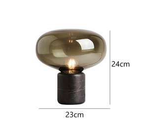 Lámpara de Mesa AB Luxury con Base de Vidrio, Moderna y Creativa, para Cabecera de Cama, Escritorio, Decorativa para Dormitorio, Estilo Nórdico, para Lectura - Product Image 6