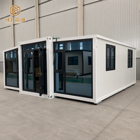 Maison préfabriquée à double aile, directement de l'usine, 1 à 4 chambres, avec plan de dessus personnalisé, maison conteneur modulaire extensible