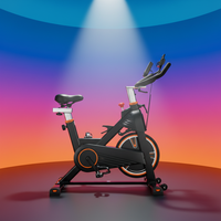 Vélo de spinning professionnel avec écran LCD, capacité de charge de 120 kg et volant d'inertie de 10 kg, idéal pour la maison