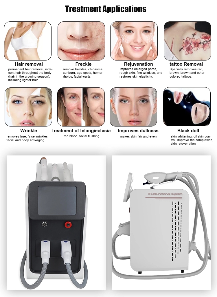 3 in 1 ipl machine treatment applications