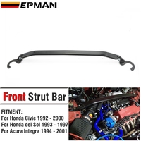 Barre d'attache de jambe de force supérieure avant EPMAN pour Honda Civic 92-00 EG EK/93-97 Del Sol/94-01 Integra DC2 barre de jambe de force avant EPAA01G01K