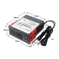STC-3008 double incubateur numérique Thermostat régulateur de température 10A chauffage refroidissement 12V 24V 220V