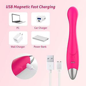 Rechargeable Waterproof Vibrator, G Spot Vibrator for Women, Medical-Grade Silicone, Curved Head, Personal Massager for Women - Product Image 2