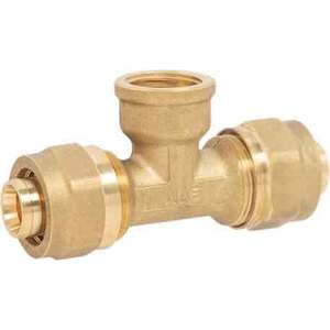 APE 16X1/2X16 TEE FITTING BSPP/NPT Conectores roscados de plástico de latón para aceite Agua Gas Fundido bajo forjado para Gas Aceite Agua - Product Image 1