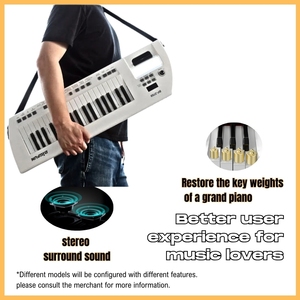 <span class=keywords><strong>คีย์บอร์ด</strong></span>อิเล็กทรอนิกส์สไตล์กีตาร์แบบพกพา37คีย์พร้อมการรักษาขนาดเล็กดีไซน์สะพายไหล่ - Product Image 3