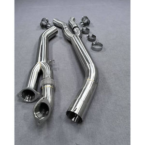 BMW G80 G82 G83 M3 M4S58用ブレース付きシングルミッドパイプシングルミッドパイプ - Product Image 3