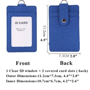 Hộp Đựng Thẻ Làm Việc Bằng Da PU Sáng Tạo Có Dây Đeo - Product Image 3