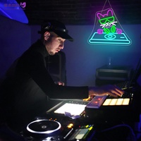 Insegna LED Neon Personalizzata Rock Cat, Decorazione Murale a Tema Musicale Karaoke per Bar, Matrimoni, Sale Giochi, Man Cave, Regalo per Adolescenti e Arredamento Casa