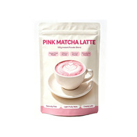 100g Private Label Drakenfruitpoeder met Kokosmengsel roze Matcha poeder roze Matcha Latte poeder