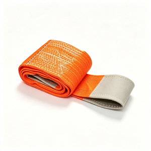 Sangle plate en polyester VN en gros, haute résistance, longueur 12m, capacité de levage 10 tonnes, pour entrepôt de stockage - Product Image 1