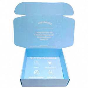 Caja de Regalo de Cartón Corrugado Impresa Personalizada para Ropa, Embalaje de Prendas, con Relieve, Recubrimiento UV, Laminación Mate, Diseño Reciclable - Product Image 1