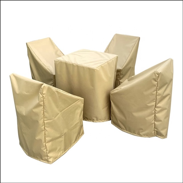 Factory Rain Snow Polyester Material Stacking Waterproof Outdoor Garden Patio Anti-UV Table Set Furniture Cloth Dust Cover
