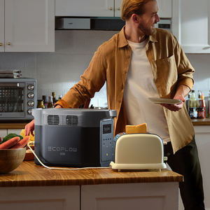 Delta2 Max + 400W Năng Lượng Mặt Trời Bảng Điều Khiển 2400W Trạm Di Động Khẩn Cấp Dự Phòng Nhà Ngoài Trời Cắm Trại RV LiFePO4 Pin Đèn Pin - Product Image 4