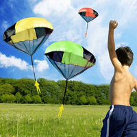 Jouet éducatif pour enfants Desalen, soldats parachutistes, mini-parachute à lancer à la main, jouet de sport avec mini-soldats