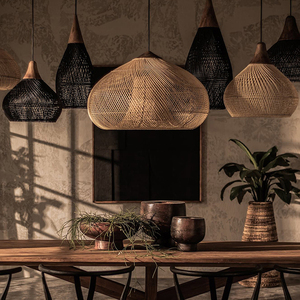 Lampada wabi sabi 2024 in Rattan <span class=keywords><strong>paralume</strong></span> regolabile <span class=keywords><strong>Vintage</strong></span> fattoria lampadario <span class=keywords><strong>paralume</strong></span> per la decorazione domestica lampada di bambù per interni - Product Image 1