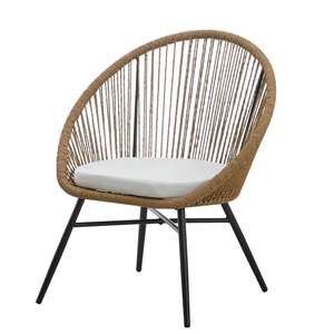 Ensemble de <span class=keywords><strong>bistrot</strong></span> de cuisine moderne en rotin pour toutes les saisons, chaises de loisirs confortables pour patio, mobilier de balcon - Product Image 5