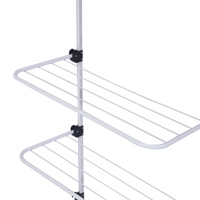 Séchoir à vêtements de luxe personnalisable à 3 niveaux support de cintre étanche intérieur/extérieur de haute qualité pliable debout pour