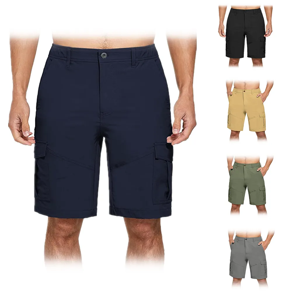 Benutzer definierte Logo Unisex Männer Baggy Ripstop Quick Dry Cargo Shorts Schweiß Athletic Active Jogger Shorts