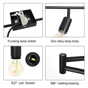 Đèn Trần Led Thời Trang Đèn Chiếu Sáng Cố Định Cho Phòng Ăn Đèn Trần Khách Sạn Phòng Ngủ Trong Nhà Gắn Tường Hiện Đại - Product Image 6