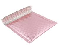 Prix de gros – Enveloppe à bulles rembourrée en plastique rose nacré pour expédition – Sac d'expédition à bulles