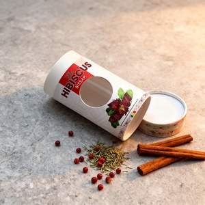 <b>Biodegradable</b> Cylindrical <b>Paper</b> Boxes with Customizable Logos, Food-grade, Suitable for Pepper Powder Condiments - Product Image 1