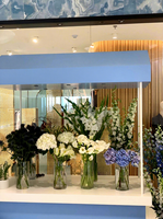 Chariot à café mobile en fer forgé, présentoir promotionnel, kiosque de vente au détail, stand de vente pour centre commercial, stand alimentaire et de boissons, stand de fleurs, stand de vente ambulante