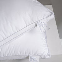 Oreiller de lit moderne en coton blanc de haute qualité, fabrication textile domestique, certifié OEKO-TEX Standard 100, pour hôtel