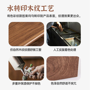 Lámpara de pared moderna minimalista con acabado de madera, LED E27 con interruptor, para dormitorio, pasillo, iluminación junto a la cama - Product Image 3