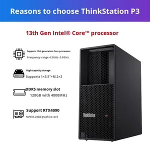 Estación de Trabajo Gráfica de Alta Gama ThinkStation P3 P5 P7 PX P8, Renderización y Modelado 3D, Origen China, Puerto de Memoria USB - Product Image 1