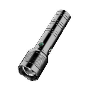 Linterna de Alta Potencia 19Baba de Aleación de Aluminio, Alcance de 100-200m, Recargable, con Zoom, para Uso en Exteriores y en el Hogar - Product Image 1