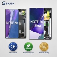 Pantalla Táctil AMOLED In-cell de 6.9 Pulgadas para SHASH Note 20 y Note 20 Ultra, con Marco de Repuesto, Certificación CE y RoHS
