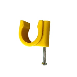 Yellow Color PEX <strong>Pipe</strong> <strong>Clip</strong> with Nail 16mm 20mm <strong>25mm</strong> 32mm for Water and Gas Systems - Product Image 1