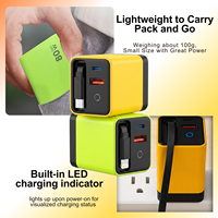 Chargeur mural rapide GaN 80W avec câble rétractable, adaptateur PD PPS pour téléphone et ordinateur portable, vente en gros, personnalisation des couleurs OEM