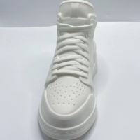 Vente flash : Chaussures fluides DIY, modèle de baskets en vinyle blanc de 29 cm pour la coloration, chaussures en plastique faites à la main, jouets à couler, ours qui coule de sang