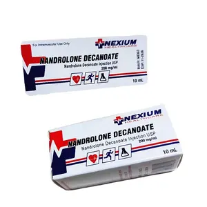 Custom Printing with Your Own Logo Nexium Healthcare Brand Deca 200mg 10ml Vial Labels and Vial Boxes