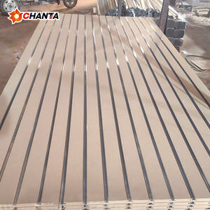 Placa Ranurada de 18 mm HMR, <span class=keywords><strong>MDF</strong></span> Resistente a la Humedad, <span class=keywords><strong>MDF</strong></span> Verde Liso - Product Image 2