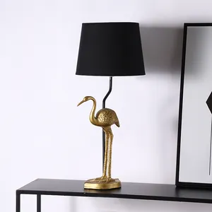 Hot popular animal shape design modern hotel deck light luxury saving energy resin bedroom bedside home decor table lamp