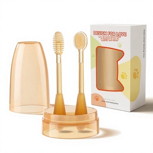 <span class=keywords><strong>Brosse</strong></span> <span class=keywords><strong>à</strong></span> <span class=keywords><strong>dents</strong></span> pour <span class=keywords><strong>bébé</strong></span>, <span class=keywords><strong>brosse</strong></span> <span class=keywords><strong>à</strong></span> doigt en silicone pour bébés de 0 <span class=keywords><strong>à</strong></span> <span class=keywords><strong>2</strong></span> <span class=keywords><strong>ans</strong></span>, <span class=keywords><strong>brosse</strong></span> de nettoyage buccal pour la langue et la plaque dentaire - Product Image 1