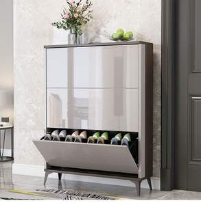 Zapatero Estilo Italiano, Mueble de Entrada Plegable de Gran Capacidad para Exterior de la Puerta, Moderno Estante para Zapatos - Product Image 6