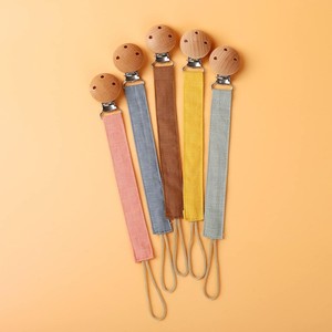 Clip para Chupón de Bebé Personalizado, Ecológico, de Madera de Abedul, Libre de BPA, con Diseño de Dibujos Animados, Flujo Lento, Forma de Uña Circular, para 0-12 Meses - Product Image 1