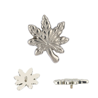 ASTM-pendientes Piercing de titanio F136, Labret, abeja, Tortuga, borlas, hoja de arce, forma de espada, joyería corporal para niña y mujer
