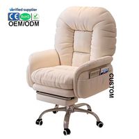 Chaise de bureau inclinable confortable dossier doux pour sédentaire pour la chambre des filles à la maison